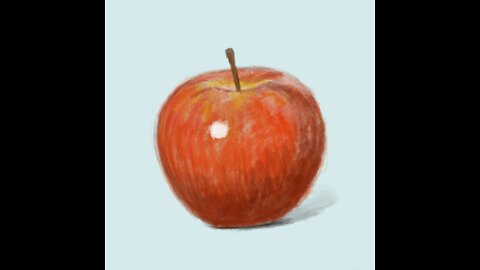 How to draw apple #4