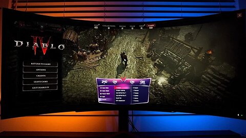 Diablo 4 | LG 45" ULTRAWIDE 240hz OLED Gaming Monitor | LG45GR95QE | RTX 4090 | Druid Gameplay