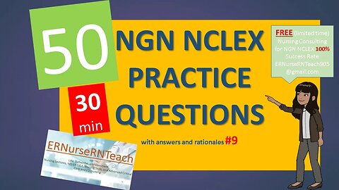 Master the NGNNCLEX w/ proven study methods and practice questions #RN/LPN license on first attempt.