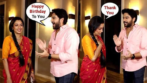 Gaurav Khanna Sweetly Wishes Happy Birthday To Rupali Ganguly On Anupama Set