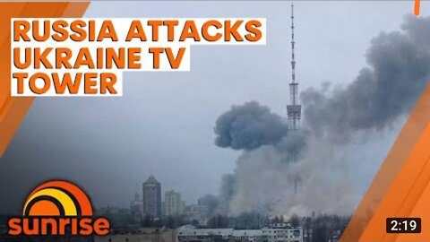 Russia attacks Ukraine TV tower _ 7NEWS