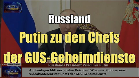 Russland: Putin zu den Chefs der GUS-Geheimdienste (26.10.2022)