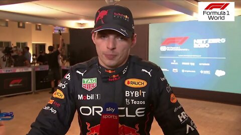 Max Verstappen: We want to make sure Perez is in front of Leclerc | Post Qualifying Interview