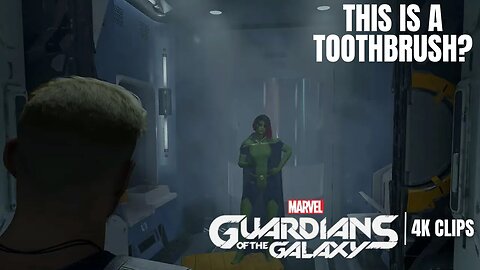 Peter Catches Gamora Using His Toothbrush | Marvel's Guardians of the Galaxy 4K Clips
