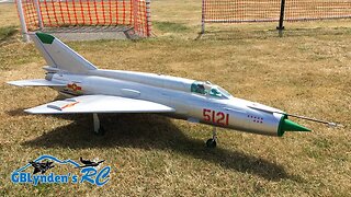 Freewing MiG-21 80mm EDF Jet Fighter High Alpha Maneuvers At Warbird Event