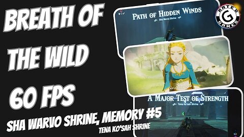 Breath of the Wild 60fps - Sha Warvo Shrine, Memory 5, Tena Ko'sah Shrine