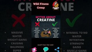🔥What are the myths about creatine🔥#shorts🔥#wildfitnessgroup🔥26 October 2022🔥