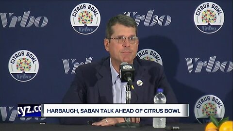 Harbaugh, Saban talk ahead of Citrus Bowl