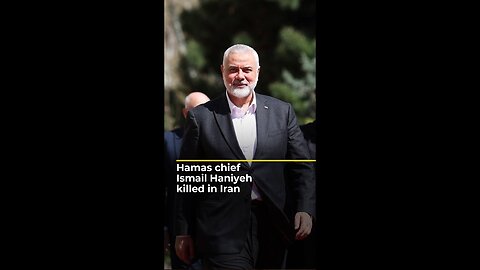 Hamas chief Ismail Haniyeh killed in Iran | AJ #shorts | A-Dream ✅