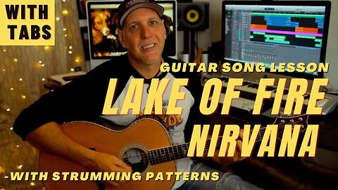 Nirvana Lake Of Fire Acoustic Guitar Song Lesson from MTV Unplugged