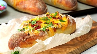 Mushroom Stuffed Bread