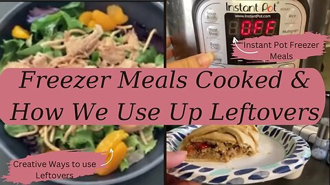 Making Freezer Meals and Different Ways leftovers