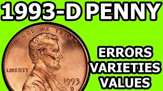 1993-D Pennies Worth Money - How Much Is It Worth and Why, Errors, Varieties, and History