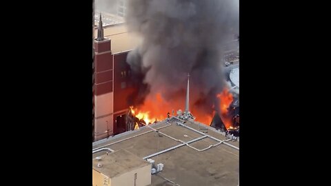 FIRE DESTROY FIRST BAPTIST DALLAS CHURCH👨‍🚒🚒💦🔥💒🔥HISTORIC SANCTUARY🚒♨️💒🔥🧑‍🚒🚑💫