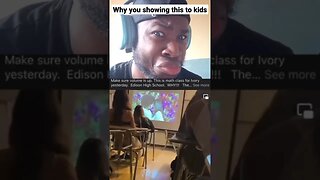 Man reacts to disturbing footage