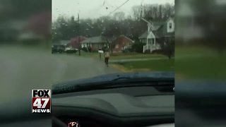 Father makes his son run to school for being a bully