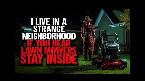 I Live In A Strange Neighborhood. If You Hear Lawn Mowers, STAY INSIDE. | Scary Story