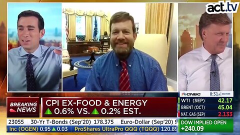 McCarthey's Roomate? Frank Luntz Broadcasting to CNBC from His Oval Office Replica- (2020 Clip) Creepy