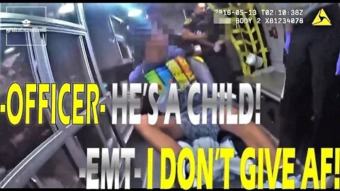Female EMT Punches 17yr Old Male Patient On Ambulance, Immediately Arrested | Caught On Bodycam