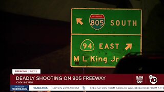 Deadly shooting on 805 freeway