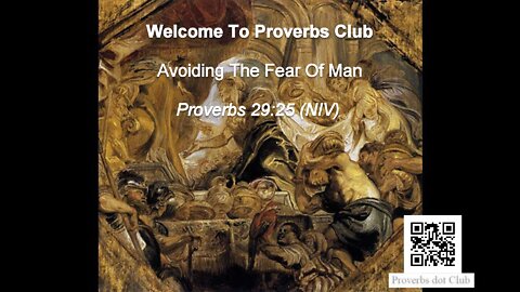 Avoiding The Fear Of Man - Proverbs 29:25