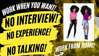 Work When You Want No Interview No Experience No Resume No Talking Work From Home Side Hustles 2023