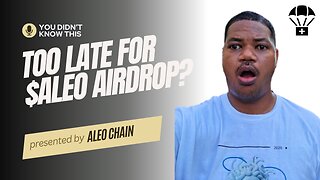 Are You Still Fading $ALEO Airdrop. Cost $0. Tutorial.