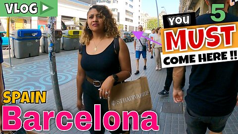 BARCELONA SPAIN - Walking Tour Barcelona || La Rambla || Could Spain be a Travel Destination for Passport Bros ❓❓