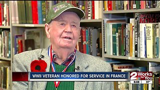 WWII veteran honored for his service in France