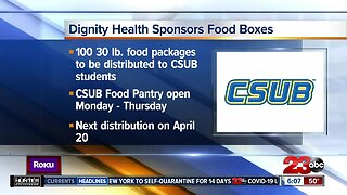 Dignity Health sponsoring food boxes