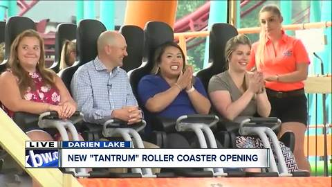 WKBW takes one of the first rides on Darien Lake's Tantrum