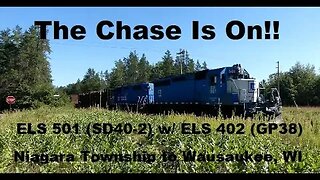 Chasing A Freight Train ELS 501 & ELS 402 Into Wisconsin Over 30 Miles! PART 1 Of 3 | Jason Asselin