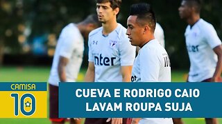Cueva e Rodrigo Caio LAVAM ROUPA SUJA antes de treino!