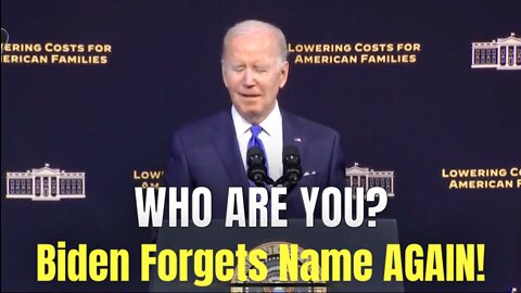 OMG! WHO ARE YOU? Biden forgets AGAIN who he’s talking about! 🤦‍♂️