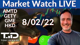 Stock market Watch LIVE 8/2/22 - AMTD GETY GME HKD GOVX