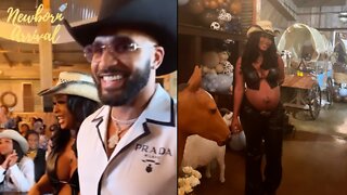 Tyler Lepley & Miracle Watts Host Their Western Themed Baby Shower! 🤠