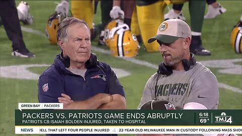 Packers vs. Patriots game ends abruptly