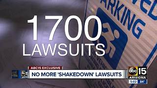 No more "shakedown" lawsuits