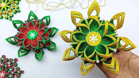 🎄 Christmas Crafts 🎄 DIY Best Christmas Snowflake Making ❄ Handmade Christmas Ornaments