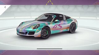 [Asphalt 9 China (A9C/狂野飙车9)] Porsche 911 Targa 4S Decal (Full Clip)