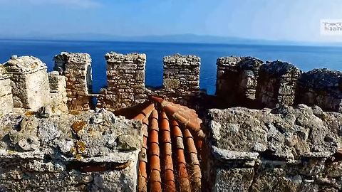 Historic Byzantine tower captured in Greek drone footage