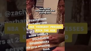 NBA YoungBoy Presses Rich The Kid