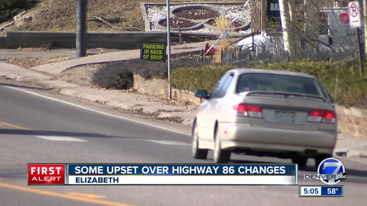 Highway 86 runs through the town of Elizabeth and residents say it's creating safety hazards