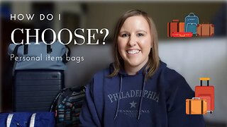 How I choose a bag & pack my Personal Item | Packing Carry-on Only