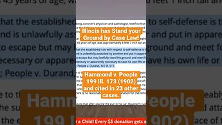 Illinois has Stand your Ground in Case Law!