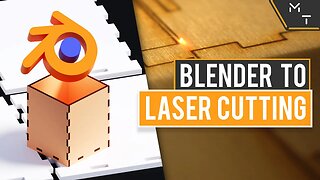 How To Design & Export A Laser Cutting File From Blender 2.83 | Tutorial |(Blender To Laser Cutter)