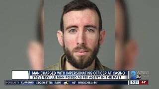 Man charged with impersonating officer at casino