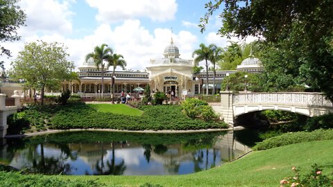 Dinner at Disney's Crystal Palace in Magic Kingdom Orlando FL Victorian splendor greenhouse-inspired