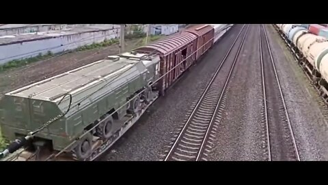 Towards Zaporozhye, Kherson regions: Russian train transporting several Iskander-M Missile System