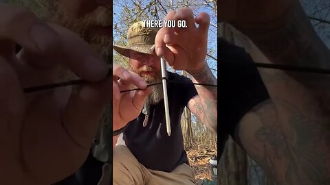 The very useful Marline Spike Hitch. Here’s 1 of the uses. #battlbox #currin1776 #survival #ytshorts